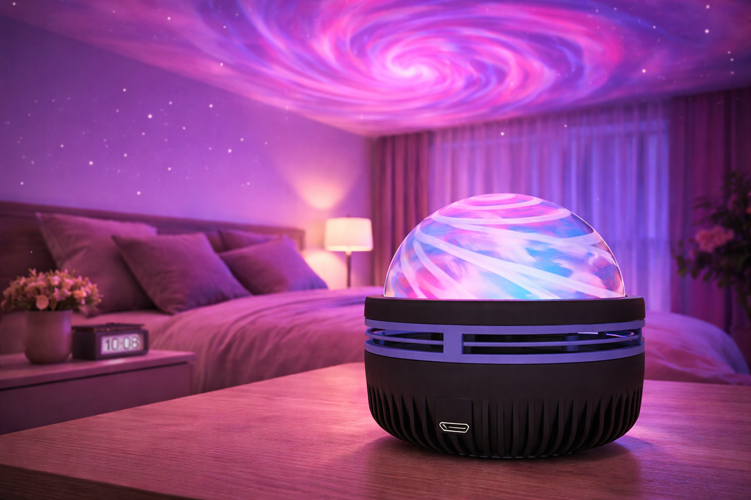 Proyector Estelar LED RGB – Luz Nocturna con Control Remoto