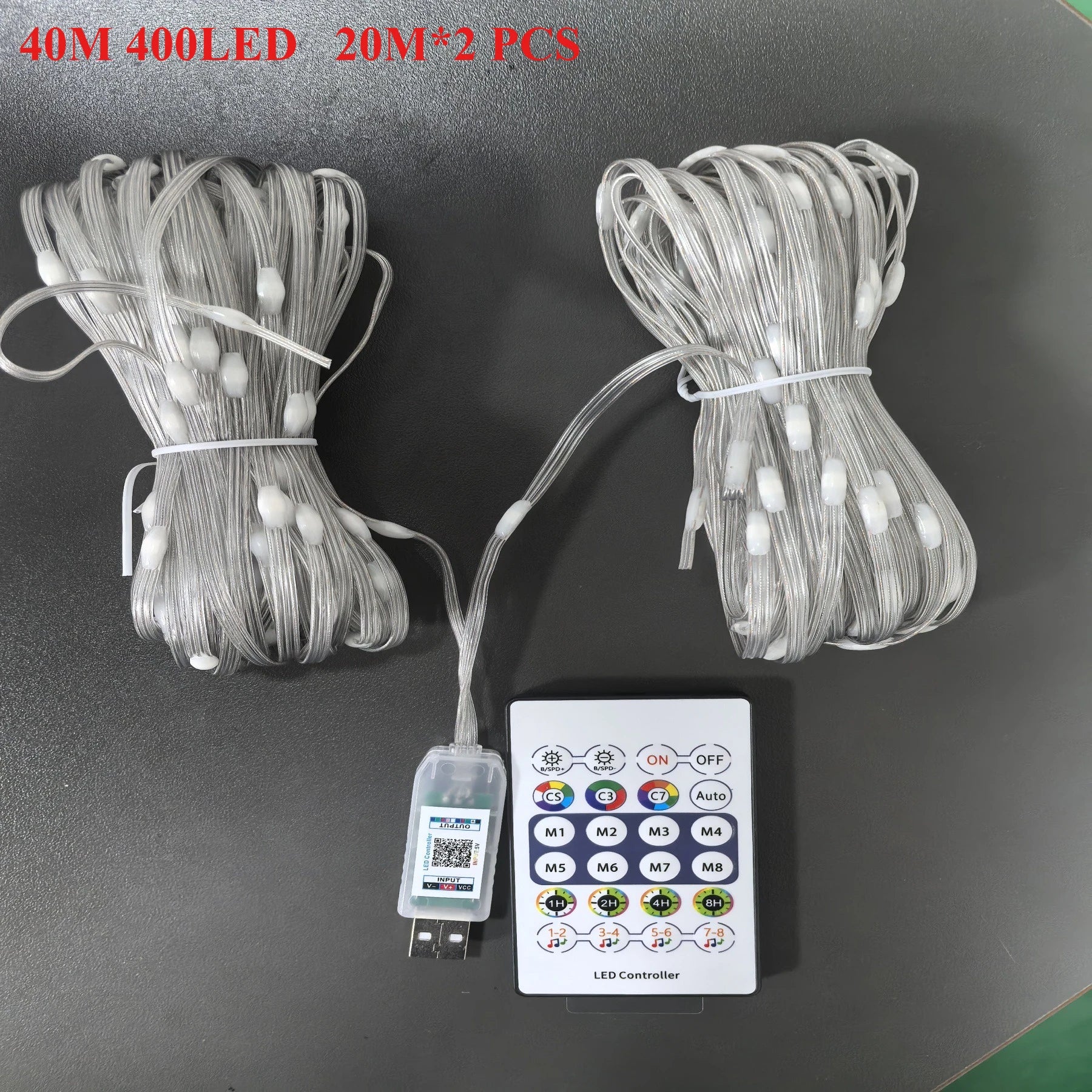 Guirnalda LED RGB Bluetooth – Efecto Caballo Corriendo, Luz Fluida